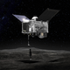 Representación artística de la sonda OSIRIS-REx desplegando el módulo para tomar muestras. Foto: NASA